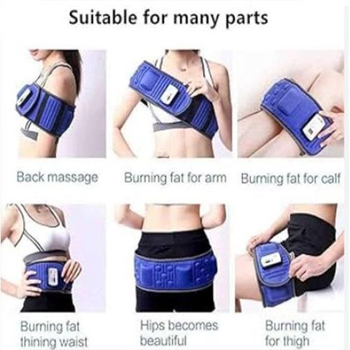 Super Fast Tummy Slimming Belt For Men And Women , Vibrating - Blue,