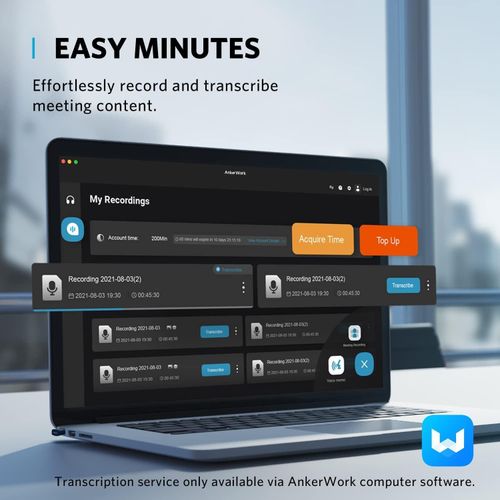 PowerConf H700 with Charging Stand, Bluetooth Headset with Microphone, Active Noise Cancelling, Audio Recording and Meeting Transcription, AI-Enhanced Calls, Compatible with Conference Platforms -Black