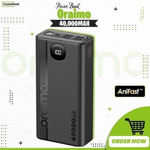 40000mAh PowerBox Ultra Charging Power Bank 400 22.5W PD QC 3.0 Ultra-high Capacity- Black