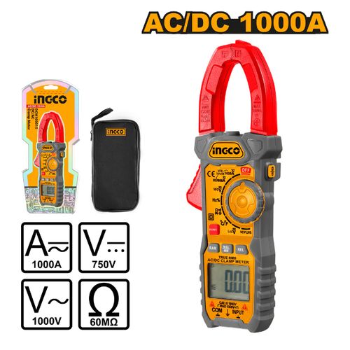 INGCO DCM100015 - Dc/Ac Clamp Meter - Orange