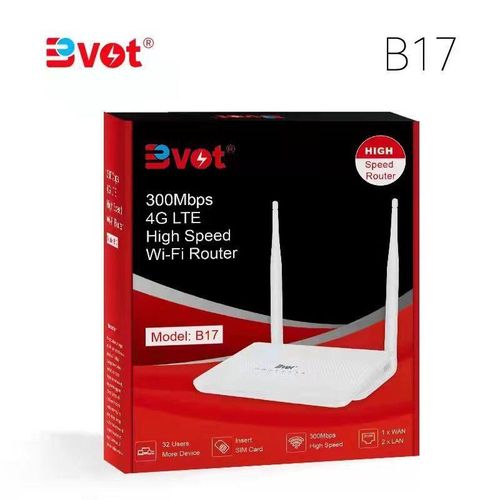 300Mbps 4G LTE High Speed Wi-Fi Router, B17, White