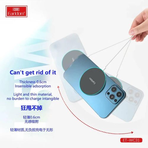 WC31 15W Aluminum Alloy Wireless Charging Pad Stand- Multicolor