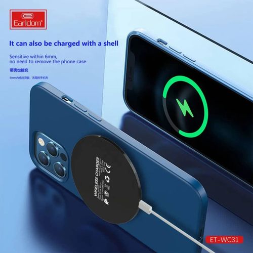 WC31 15W Aluminum Alloy Wireless Charging Pad Stand- Multicolor