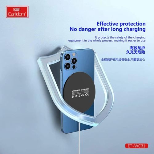 WC31 15W Aluminum Alloy Wireless Charging Pad Stand- Multicolor