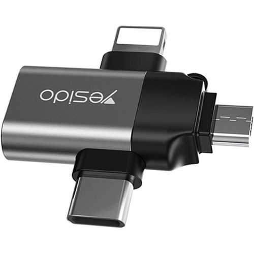 3 In 1 OTG USB 3.0 Super Fast Data Transmission Adapter GS15- Multicolor