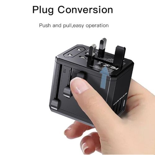 Type-C Ports Multi-function MC10 Universal Travel Adapter Plug 3 USB + 1 USB-C Port