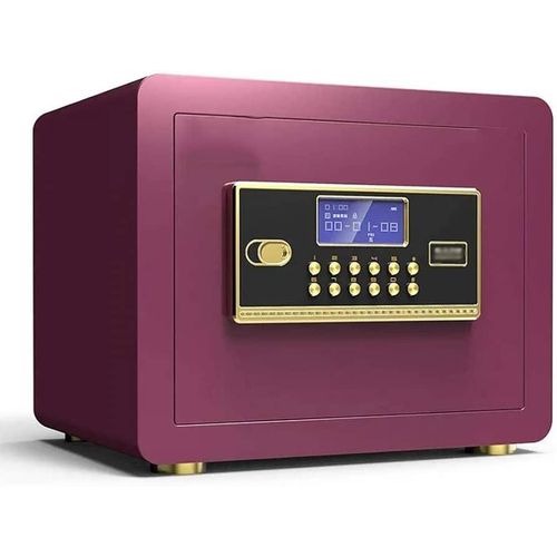 D25 Security Safe Box, Safe with Password Lock, Important File Security Encryption Locker All Steel Structure Electronic Password Safe - Multicolor