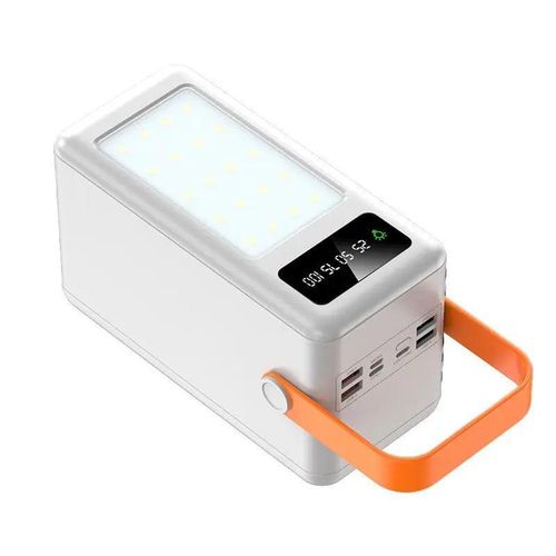 Powerful Power Bank portartil Power Bank 80000mAh Portable King Power Bank Four USB output and a Type-C output built-in flash -Multicolor
