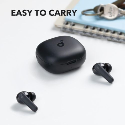 oundcore R50i True Wireless in-Ear Earbuds, TWS with 30H+ Playtime, Clear Calls & High Bass, IPX5-Water Resistant, Soundcore Connect App with 22 Preset EQs, Quick Connectivity, Black Color