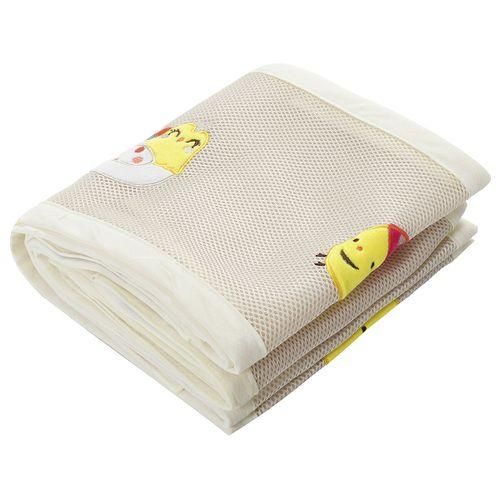 2PCSSET Baby Infant Cot Crib Bumper Safety Protector Toddler Nursery Home Decor Beige
