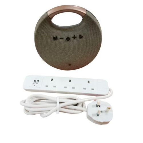 Powerful Wireless Speaker With Varying Colors And Extension Cable-Multicolour