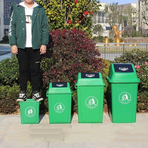 20 Litres Multifunctional Outdoor Large Plastic Trash Can Rubbish Recycling Dust Bin Waste paper basket Garbage Container For School Street Residential Area Dustbins Creative Plastic Public Place