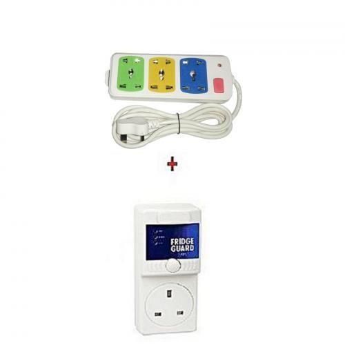 Sollatek Fridge Guard +Free 3 Ways Extension - White