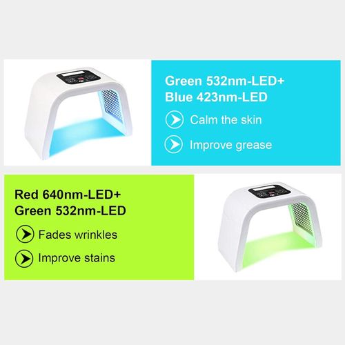 7 Colours LED Mask Skin Care Machine, Light Beauty Lamp Rejuvenation Mask Device Professional Comedo Treatment Skin Wrinkle Removal Face Body Care Tools