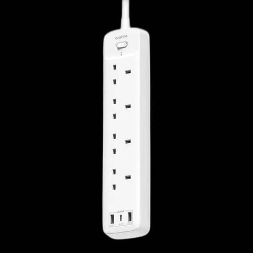 Oraimo Super 3 Port 3 USB Intelligent Surge Protector Socket - White