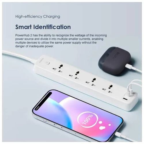 Oraimo Super 3 Port 3 USB Intelligent Surge Protector Socket - White
