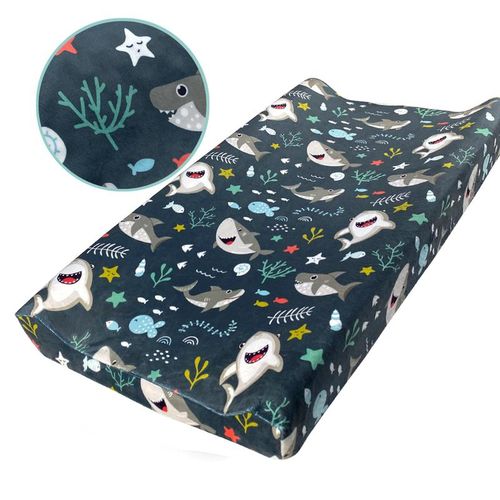 Soft Reusable Changing Pad Cover Minky Dot Foldable Travel Baby Breathable Diaper Pad Sheets Cover
