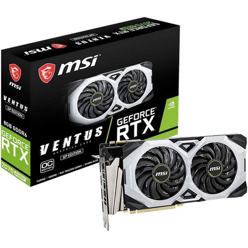 Gaming GeForce RTX 2070 Super 8GB GDRR6 256-bit HDMI/DP NVLink Torx Fan Turing Architecture Overclocked G-SYNC Graphics Card (RTX 2070 SUPER VENTUS GP OC) -Black