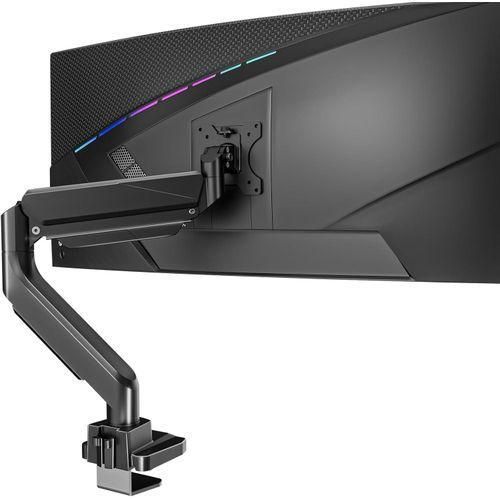 Single Monitor Desk Mount, Heavy Duty Monitor Arm for Ultrawide Screen up to 35 inch, 33 lbs. Fully Adjustable, Mounting Holes 75 and 100 (GSM001XL), Black