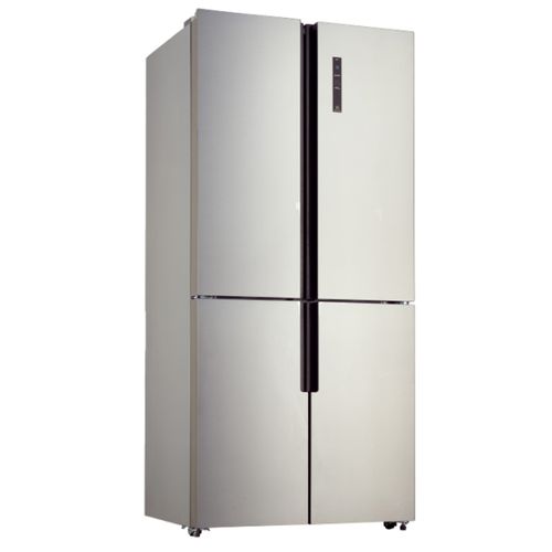 ADH 558 Liters Side-by-side Glass Finish Refrigerator  - Silver