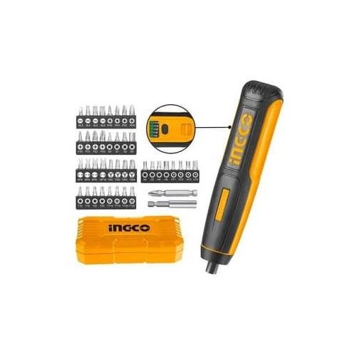 INGCO Li-Ion Cordless Screwdriver 4V - CSDLI0403 - Orange / Black