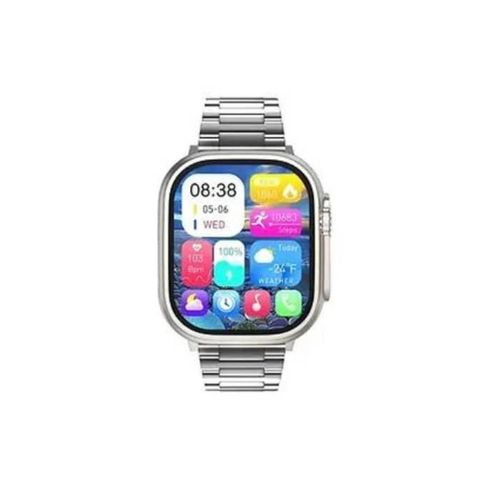 AMOLED Display SQ-10.Ultra 2 with 4 Pairs Strap With Android and iOS Devices- Multicolor