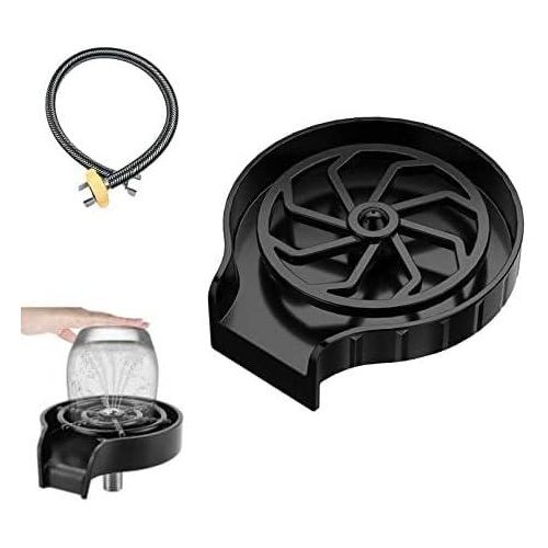 Automatic Cup Washer Faucet Glass Rinser Bar Coffee Pitcher High Pressure Cleaning Cup Tool