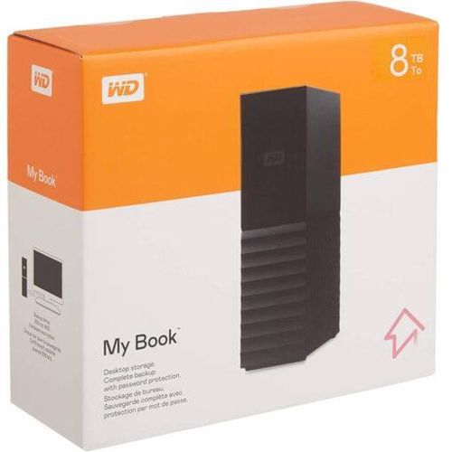 WD 8TB Western Digital My Book Desktop External Hard Drive Casing USB 3.0 Review PCMag- Multicolor