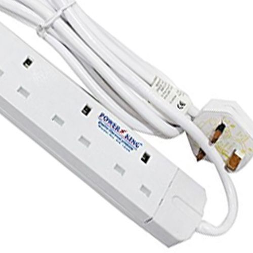 Power King 6 Ways Extension Socket - White