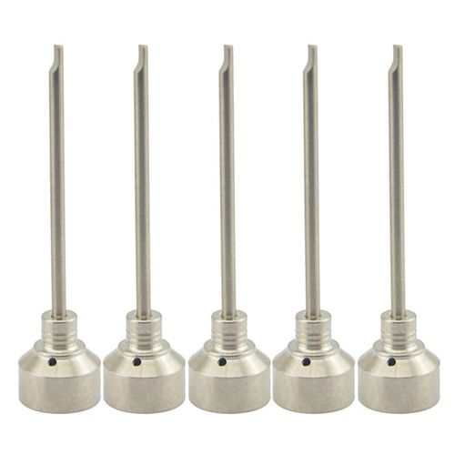 18mm Titanium Nail GR 2 Carb Cap with One Hole 89mm Dabber Titanium Nail Nail for Glass Bong Water Pipe