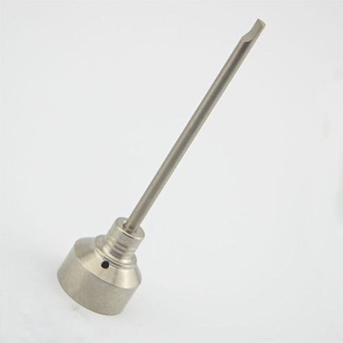 18mm Titanium Nail GR 2 Carb Cap with One Hole 89mm Dabber Titanium Nail Nail for Glass Bong Water Pipe