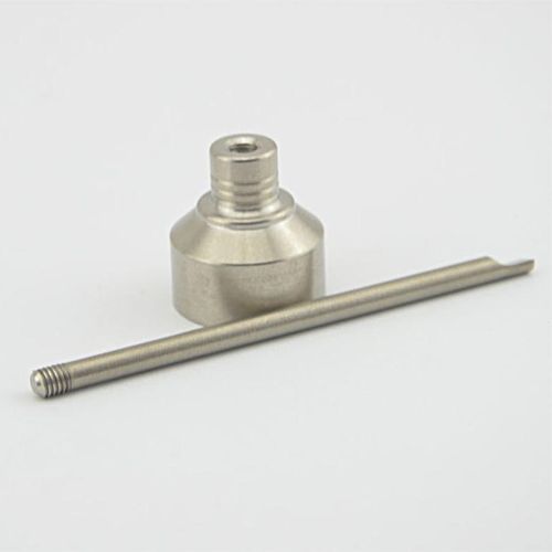 18mm Titanium Nail GR 2 Carb Cap with One Hole 89mm Dabber Titanium Nail Nail for Glass Bong Water Pipe