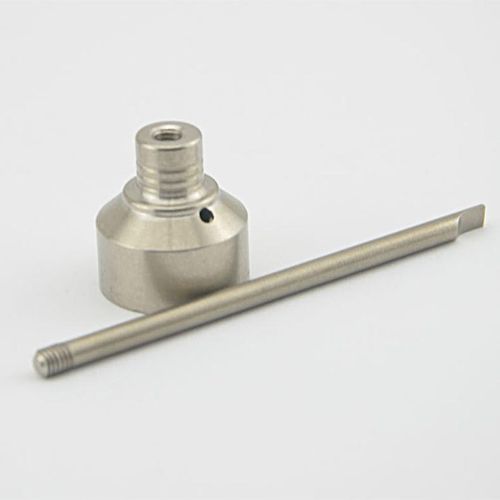 18mm Titanium Nail GR 2 Carb Cap with One Hole 89mm Dabber Titanium Nail Nail for Glass Bong Water Pipe