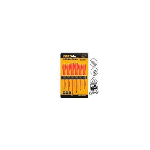 INGCO HKISD0608 6 PCS Insulated Screwdriver Set
