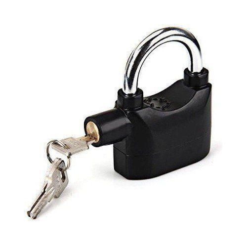 Alarm Padlock -Zinc Alloy - Black