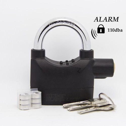 Alarm Padlock -Zinc Alloy - Black
