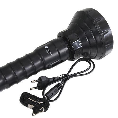 Dp Portable Rechargeable Flashlight Torch - Black