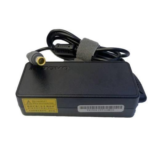 Round Pin  20V 3.25A  AC Laptop Adapter Charger Plus Power Cable - Black