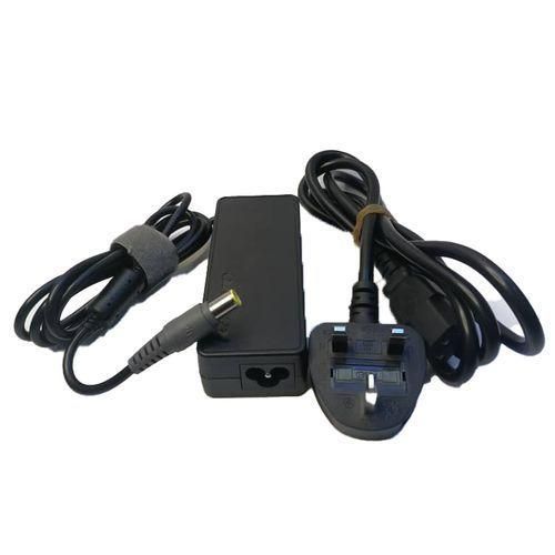 Round Pin  20V 3.25A  AC Laptop Adapter Charger Plus Power Cable - Black