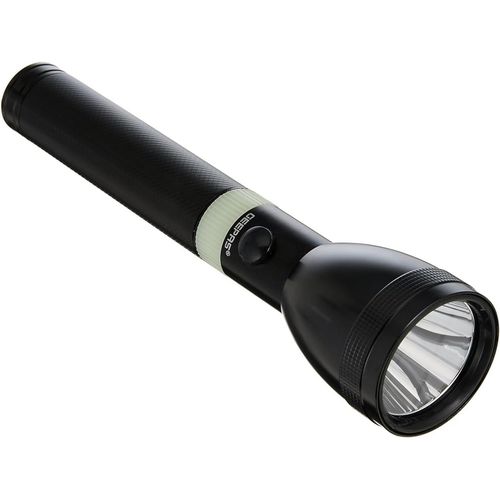 Geepas Aluminum Rechargeable Flashlight Torch - Black