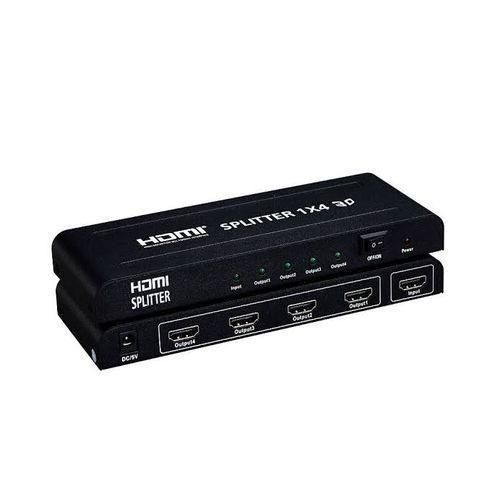 Ultra HD 4K 4 Port HDMI Splitter Black