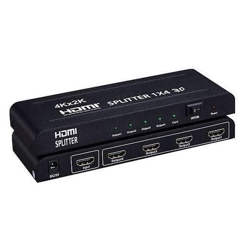 Ultra HD 4K 4 Port HDMI Splitter Black