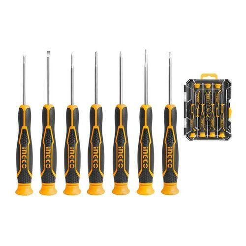 INGCO HKSD0718 7PCS Precision Screwdriver Set - Black