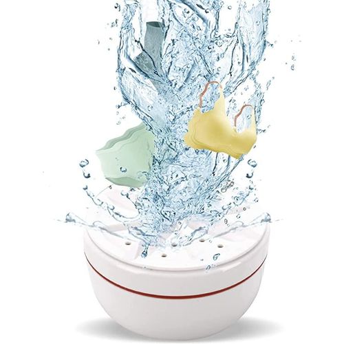 Portable Washing Machine Rotating Mini Ultrasonic Turbine Washer for Travel- White.