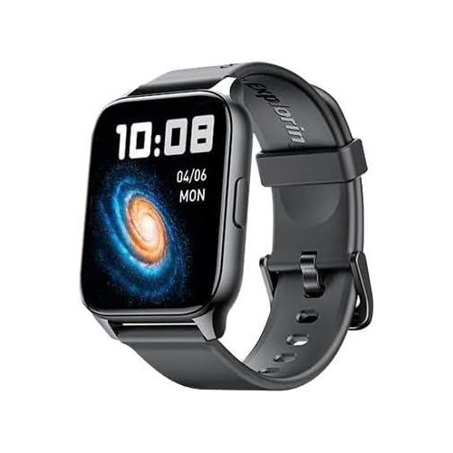 Watch 4 Plus OSW-801 Watch 4 Plus Bluetooth Call Smart Watch 2.01inch HD Display Fitness Tracker with Heart Rate Sleep Monitor Pedometer IP68 Waterproof- Black
