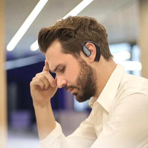 Earbuds EQ4 TWS Open Ear Air Conduction True Wireless Earphones Sport Wireless Headphone  Bluetooth 5.3  13MM Driver Bass Boost Upto 12hrs Play Time  Gaming Headset- Multicolor