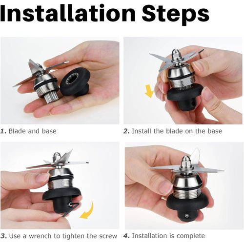 2L Blender Mixer Fittings, Blender Drive Socket Replacement Part Sturdy Wear Proof for Household - Black