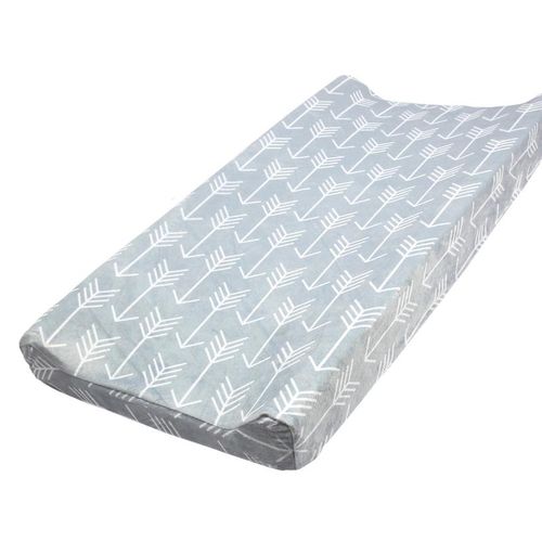 Soft Reusable Changing Pad Cover Printing Design Minky Material Baby Breathable Diaper Pad Sheets Cover