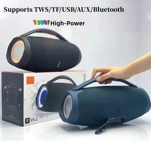 Wireless Bluetooth Speaker Music Center Portable RGB Light Effect Waterproof Subwoofer 3D Stereo Surround TWS Call Function