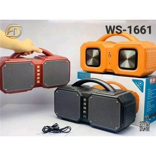 WS-1661 Full Bass Bluetooth Wireless speaker - Black
